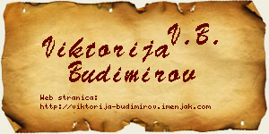 Viktorija Budimirov vizit kartica